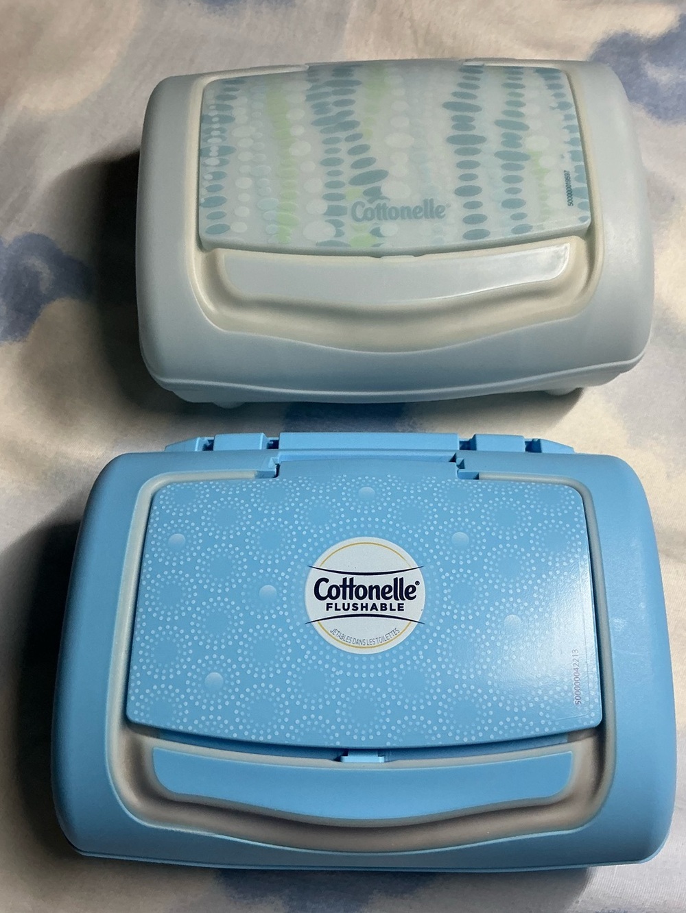 Flushable Wipes Travel Case - Light Blue